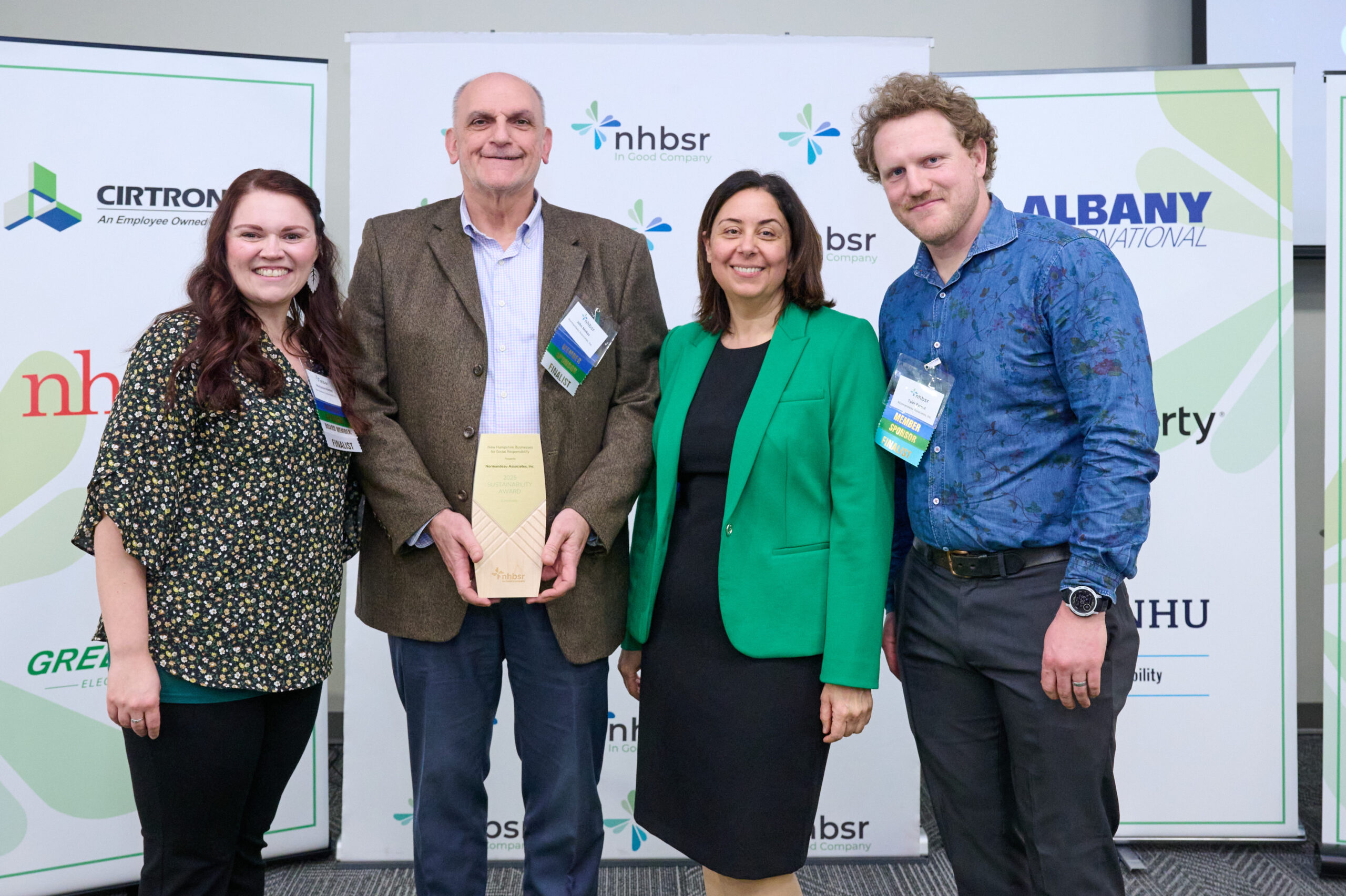 Normandeau Accepts the Community Award at NHBSR’s Sustainability Awards